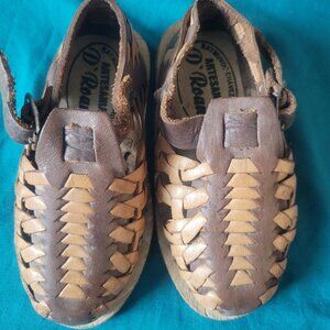 Authentic leather mexican huarache